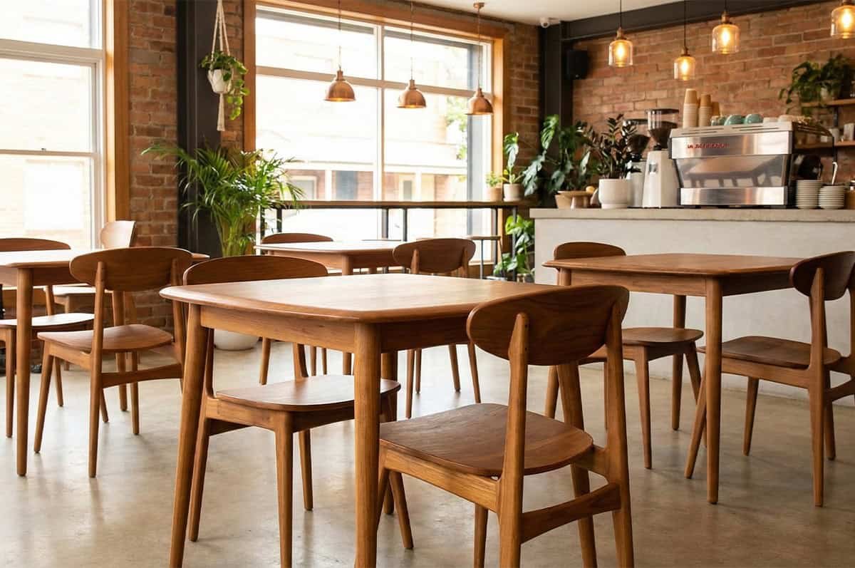 meja kursi cafe minimalis