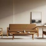 sofa jati minimalis set